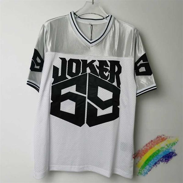 Camisetas masculinas 2024sss bordados de retalhos de retalhos em V Número 69 Joker Rugby Jersey camise