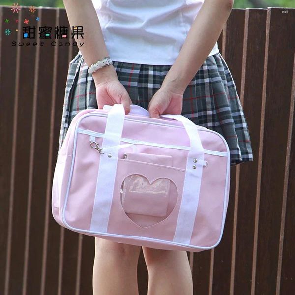 Umhängetaschen Japanische JK Travel School für Frauen Mädchen Großkapazität Gepäck Organizer Handtaschen Totes mit Cosplayer 583