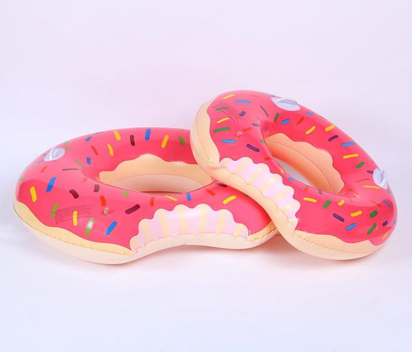 Anel de natação de donut para crianças anel de natação ao ar livre de verão piscina nadar flutuando gabinete água brinquedo de brinquedos de esportes de desgosto 3 coloros5482351