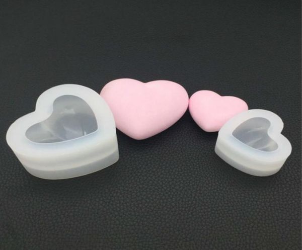 3D a forma di cuore in silicone stampo aroma ceramico in ceramica stampo in silicone in gesso per decorazione automobilistica Candele in cemento Strumenti di resina epossidica di resina epossidica7927494