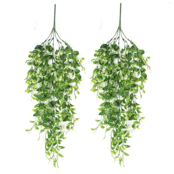 Dekorative Blumen 81Mesh Eucalyptus Künstliche Plastikpflanze für heimische Wand Hänge Weihnachtsbaum Hochzeit Gartenbogen DIY Dekoration