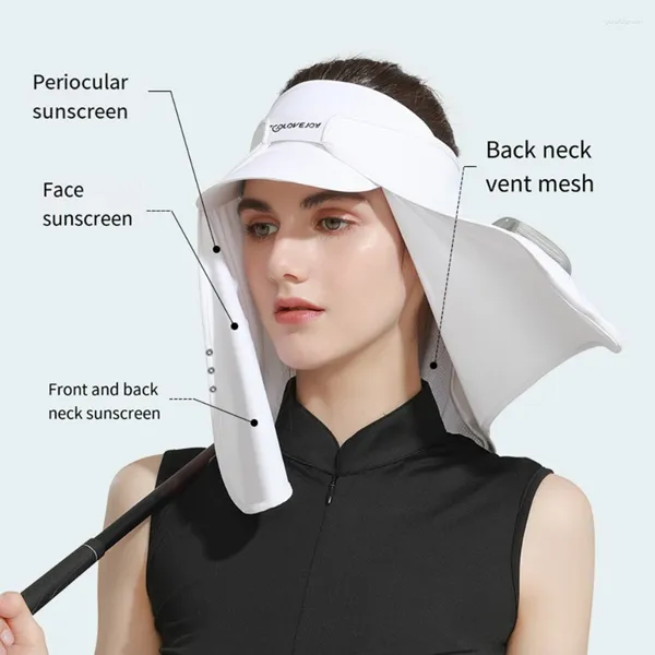 Sciarpe per la protezione della crema solare tende estate protezione del collo di seta donna UV visor anti-uv maschere maschere con cappellino