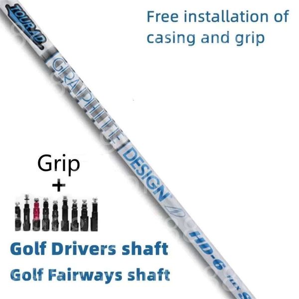 Yeni Kulüpler Tur AD HD-5 HD-6 Grafit Ahşap Şaft Düzenli veya Sert Flex 4pcs/Lot 0.335 İpucu Boyut Golf Sürücüsü Shaf