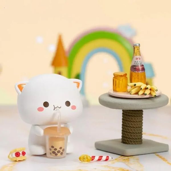 Mystery Box Season Lucky Cat Cine Cale Blind Box Toys Blind Bald Cartoon Figura Bambola Regalo natalizio di compleanno per bambini 240510