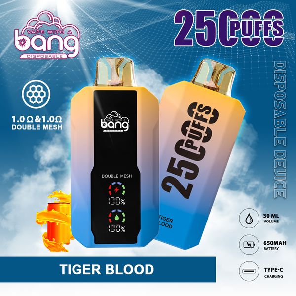 Bang Box Puff 25000 da 25k sbuffi per vape usa e getta vapes autentica fagotta e sigarette ricaricabili 0% 2% 3% 5% 12 colori Dual mesh Big PUFSS