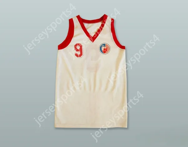 Juventude/crianças personalizadas KK Crvena ZVEZDA 9 ESTRELA RED RED BEOGRAD SERBIA WHITE Basketball Jersey Top Stitched S-6xl