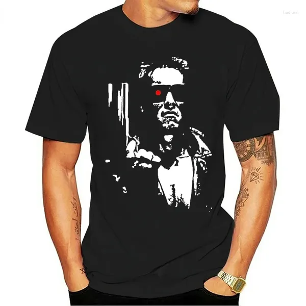 Мужские футболки Терминатор Schwarzenegger юмор Camisa График Tshirts Street Fashion Op-образная рубашка для мужской одежды в стиле одежды новинка Camisetas