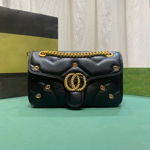 Kadınlar Sıradan Moda Zinciri Çantası Cüzdan, Messenger Deri Çanta, Omuz Çantası, Yüksek kaliteli çiçek cüzdanı, Crossbody Bag