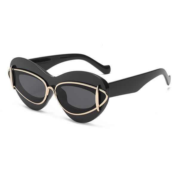 Высокие модные солнцезащитные очки женщины кошачьи очки каркас ацетат роскошные дизайнерские дизайнер