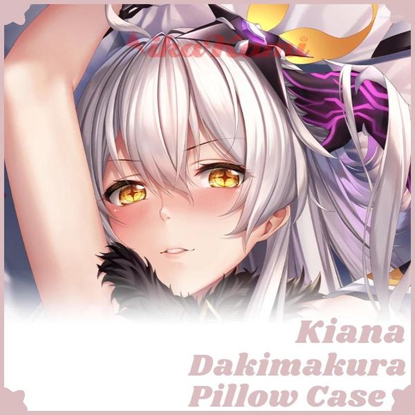 Travesseiro Kiana Dakimakura Honkai Impacto 3 Caso Sexy Abraçando Tampa de Corpo Full Otaku Pounhude Casa Decoração Decoração Presente