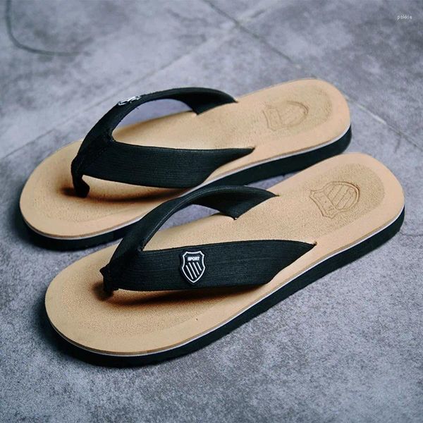 Slippers Sandals Shoes Men Summer мужские шлепанцы высококачественные пляжные анти-скользкие zapatos hombre casual man