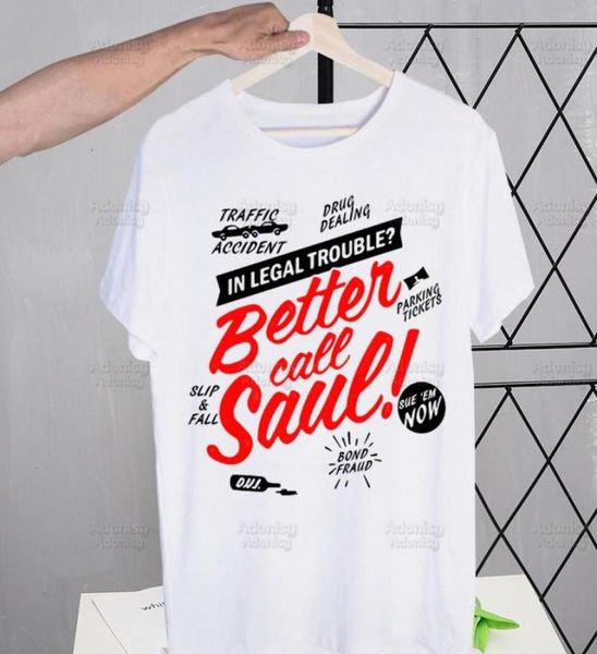 MEN039S T -Shirts Better Call Saul Printing Street Style Casual Short Sleeve Men Breaking TV -Show T -Shirt Loose Oneck Tshirt MA4208452