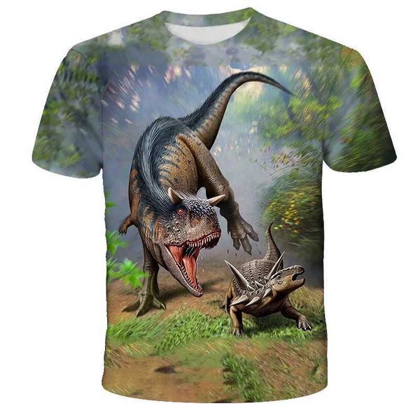 T-Shirts Childrens T-Shirt Cool Jurassic World Dinosaurier T-Shirt Jungen T-Shirt Sommer kurzärmelig T-Shirt Childrens Clothing Girls Topl2405