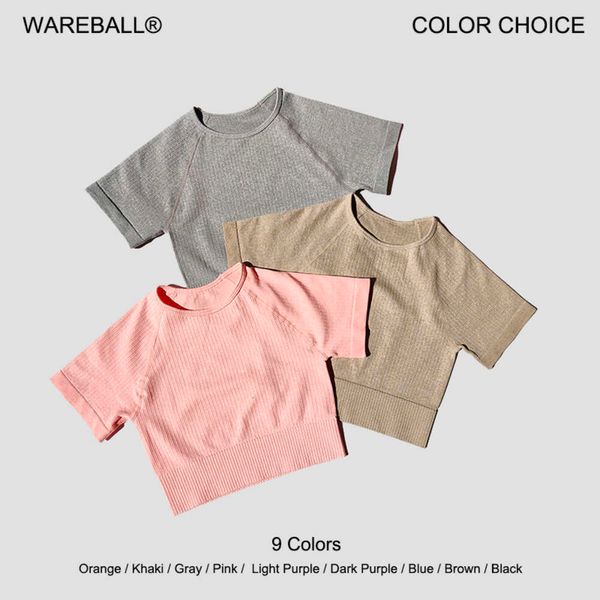T-shirt Lu Summer Tee Wareball Women Yoga Shirts Short Crop Crop Tops Tops Fiess Running T-Shirts Sport Sports Wear Lemon Ali
