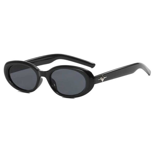 óculos de sol pessoas óculos de sol os óculos de sol ovais retro para mulheres novos tendentes moda punk moldura de moda de luxo designer de marca de luxo uv400 óculos de proteção