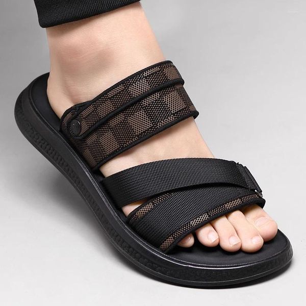 Sandalen Herren lässige städtische Sommer im Freien wasserdichte Anti-Slip-Weiche Sohle atmungsaktiv