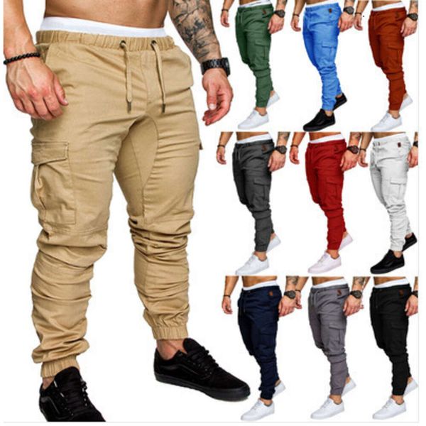 Summer Nuovo abbigliamento da lavoro Pantaloni casuali in tessuto multi -tasca