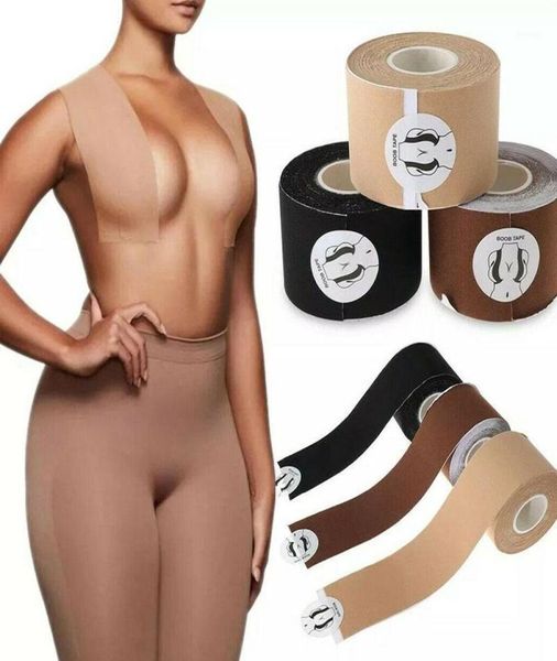 Boob Tape Bras Frauen Klebstoff unsichtbarer Vome BH Nippel Pasteten Decken Brustaufzugsband Push Up Bralette Trägerlose Pads Sticky16853164