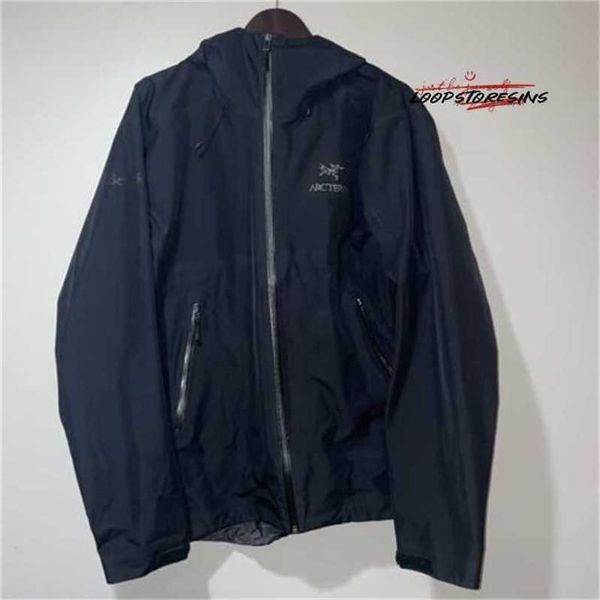 Designer Brand Windbreaker Jackets con cappuccio LT Guch di pacchetto impermeabile Black Jack Black