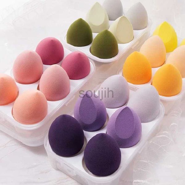 Opl2 Strumenti per il trucco 4 Makeup Sponge Blender Beauty Egg Makeup Fondate Soft Foundation Sponge Powder Sfuggina Accessori per il trucco da donna Accessori di bellezza D240510