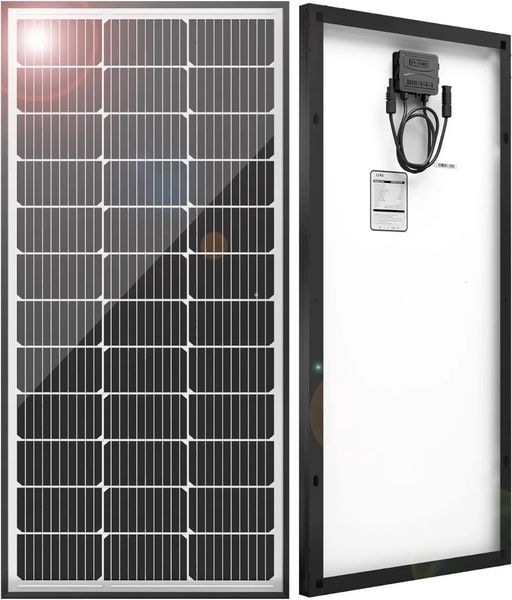 Painéis solares 9BB de 12V 12V 100 watts Module de alta eficiência Módulo PV Carga para a bateria RV Caravana 240430