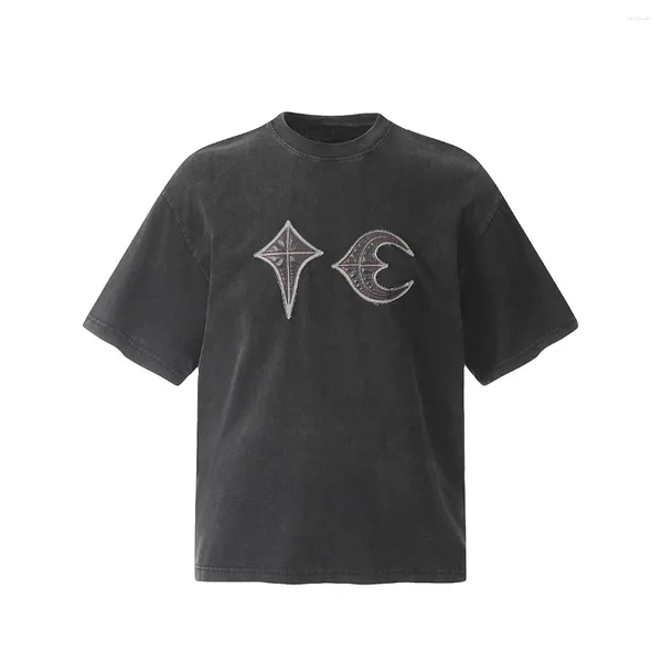 Camisetas masculinas Novidade 2024 Men Thug Club Pu Devil Monster T-shirt Hip Hop Skateboard Street Cotton T-shirts Tee Top Kenye #V15