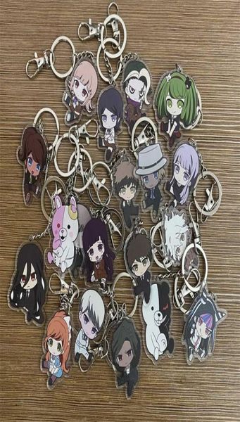 Danganronpa monokuma naegi makoto kirigiri kyouko maizono monomi key chains с двойной ключей косплея Акриловой кулон y0944446346