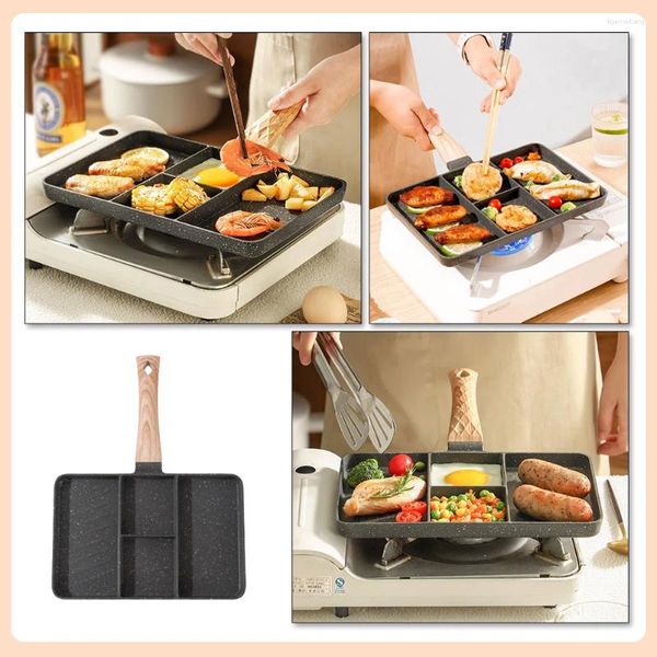 Padella padella padella comoda grill bistecca ergonomica accessori uova