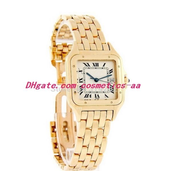 Новые роскошные часы New Ladies 18k золота браслет из нержавеющей стали Watch W25014B9 Watches Whore Watch Natewatch 288G