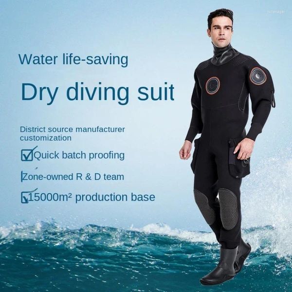 Mutada de banho feminina Akddivve Mergulho técnico Drysuits Winter 6mm Clea Fria Drysuit Crove Roupas