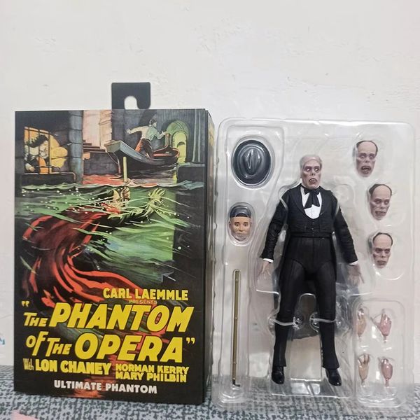 NECA O Phantom of Opera Lon Chaney Figuras Coleção Modelo Toys Gre presentes de aniversário 240506