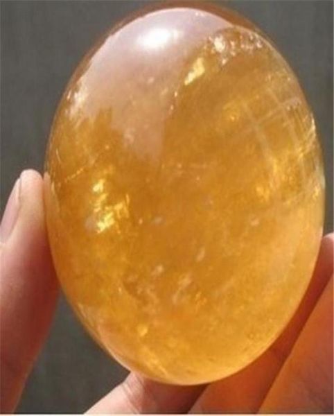 Citrina citrina calcita quartzo cristal esfera cura bola gemstone 40mm stand2050527