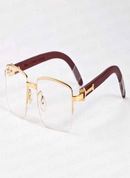 Новая модная спортивная солнцезащитные очки для мужчин Buffalo Hornces Gold and Silver Rade Half рамка Multi -Ploylor деревянные очки Gafa9299049