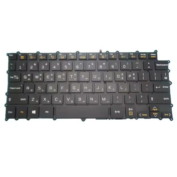 Tastiera per laptop per LG 13Z980 13ZD980 SG-91020-XRA AEW73969811 Korea KR Nero senza telaio con retroilluminazione