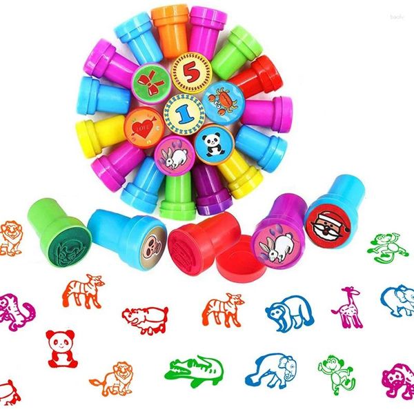 PERSPETTO DEL PAZIONE 10 pezzi da cartone animato francobolli per animali da gioco per bambini regalo di compleanno ospite souvenir omaggio per bambini premi regali del festival