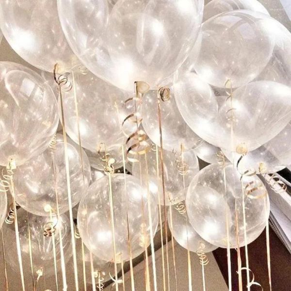 Decoração de festa de tamanho múltiplo balões transparentes transparentes helium globals suprimentos de casamento