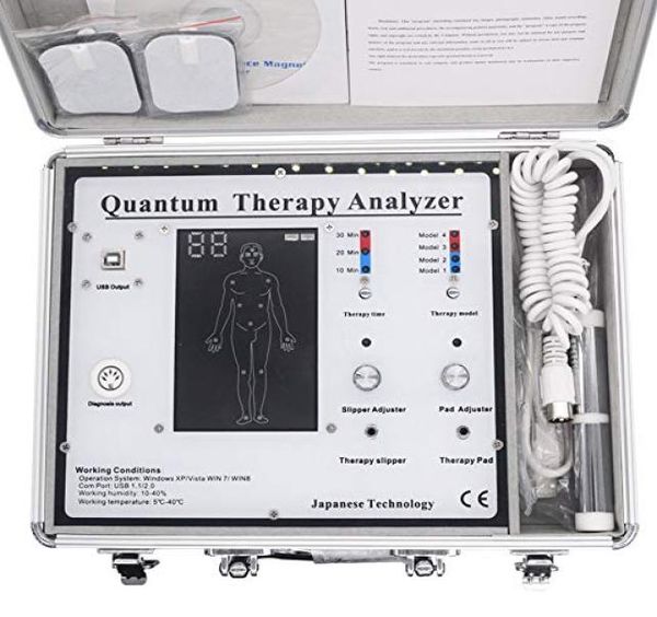 Analyzer di terapia quantistica Massager 2023 Nuovi 54 Rapporti 5 in 1 Agopuntura di elettroterapia per il corpo di risonanza magnetica Elettroterapia EL9999793