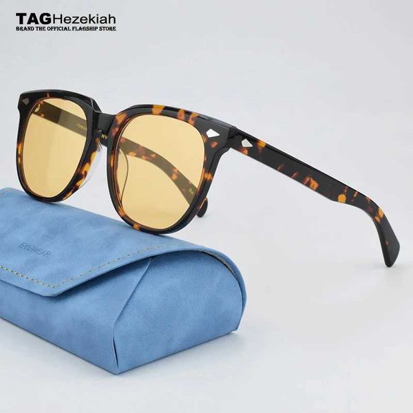 Sonnenbrille Luxusmarke Retro Sonnenbrille Herren Hochwertige Brille Essigsäure Retro Sonnenbrillen Yontif Damen Sonnenbrille Nachtsicht Schutzbrille J240508