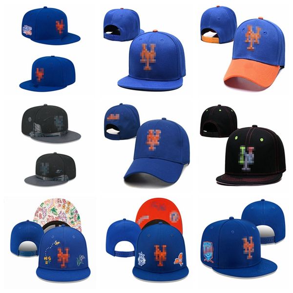 Fashion Mets-ny Letter Baseball Caps Rightided UNISEX Snapback unisex regolabile Gorras Bones Causal Hip Hop Capone per uomini