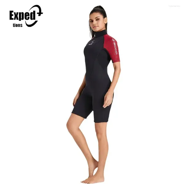 Kadın Mayo Erkekleri 3mm Neopren Kısa/ Dalış Soğuk Su Şnorkelinde Sıcak Wetsuit Geri Zip Sörf Takım Uzun Kollu Wetsuits