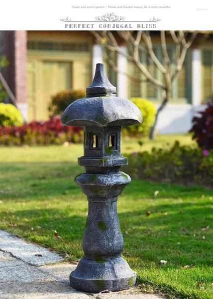 Panno tavolo cortile cinese paesaggio esterno giardino antico lampade decorazione di pietre decorative decorative decorative decorazioni