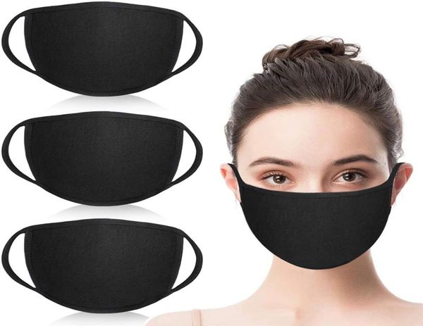 Maschera per bocca di moda unisex maschere di stoffa riutilizzabili lavabili antim polvere da sci caldo ciclismo nero di cotone nero per ciclismo campeggio trav1358571