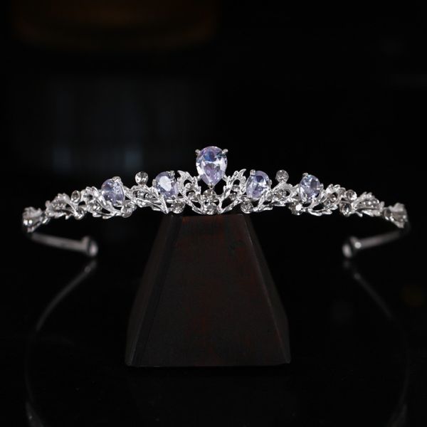 Copricapo di peli da sposa flash diamante zircone piccoli capelli corona gioiello principessa per le prestazioni del matrimonio accessori 272r