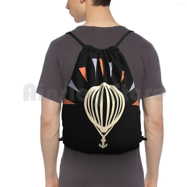 Rucksack Air Ballon Draw String Bags Fitnessbeutel wasserdichte bescheidene Mausbandmusik