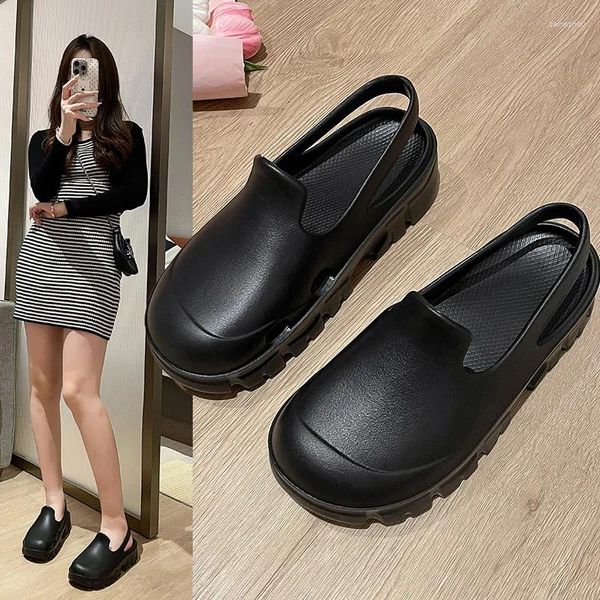 Freizeitschuhe Mode Sandalen wasserdichte Hausschuhe Frauen Sommer Outdoor -Rutschen Weiche Sohle Garten Innenpflege Clogs