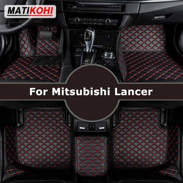 Bodenmatten Teppiche Matikohi Custom Car Floor Matten für Mitsubishi Lancer Auto Carpets Fuß Coche Accoht T240509