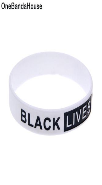 100pcs schwarz -weiß klassische Dekoration Logo Schwarzes Leben Materie Silikon Gummi -Armband für Promotion Gift4301881