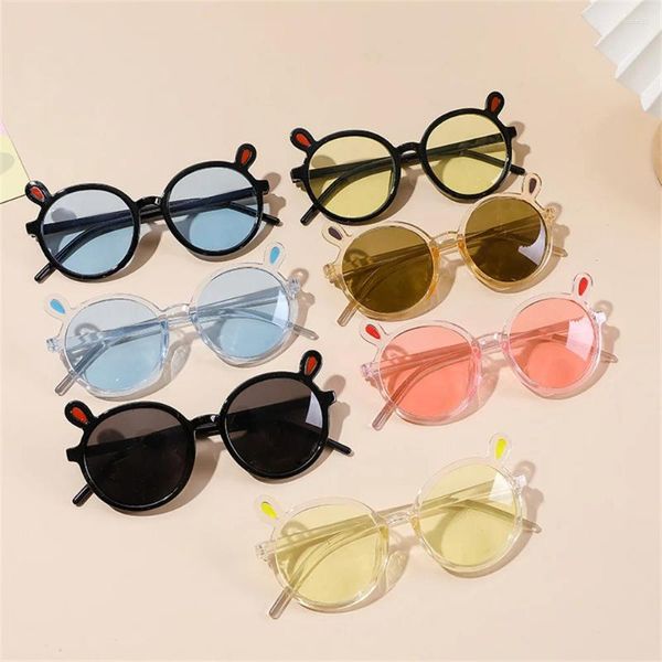 Óculos de sol Eares de óculos fofos Cartoon infantis super engraçados para meninos e meninas plástico uv400 Óculos de sol Sun