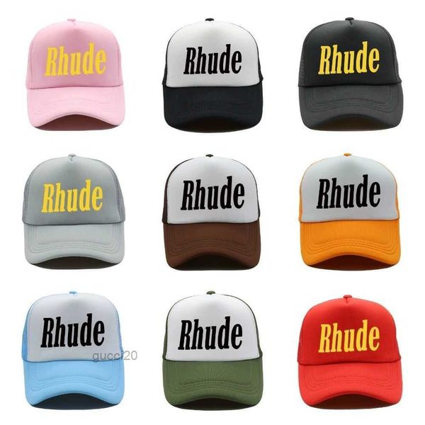 Designer Cap Man Designer Baseball Hat Caps Caps Brave Luxury Trucker Rhude Hat Men Women Graffiti Stampato Alphabet Summer Shade Sun Sports Yue4