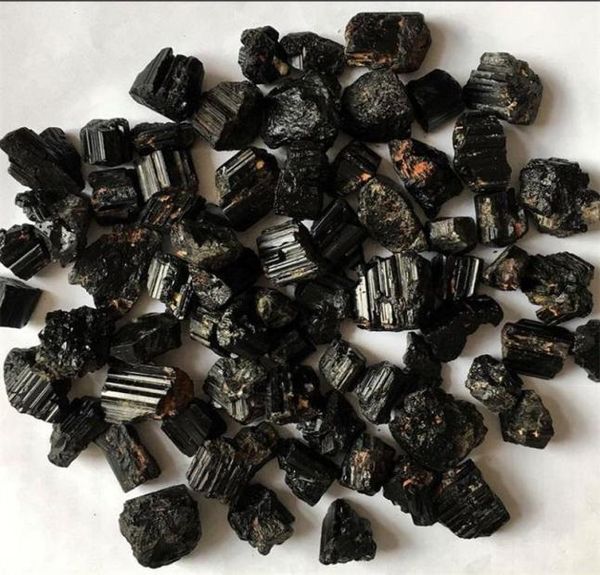 Ganz 100 g natürliche schwarze turmalin raue Mineralquarz -Kristallkiesstürmte Stone Reiki Heilung für Degaussing 1333 T27026891